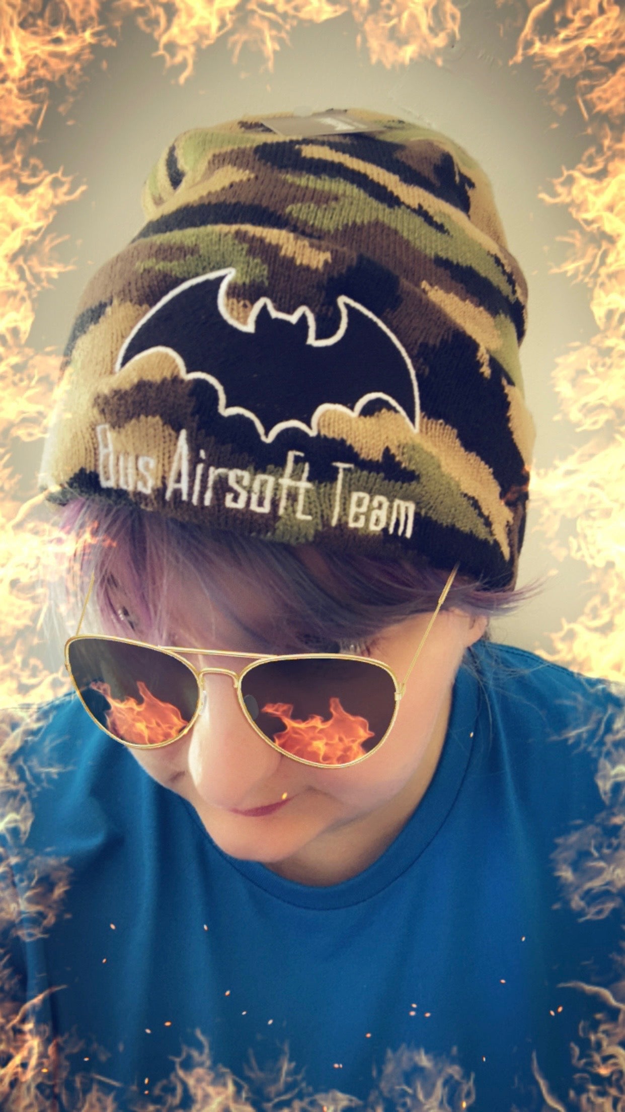 BAT Airsoft Embroidered Camo Beanie