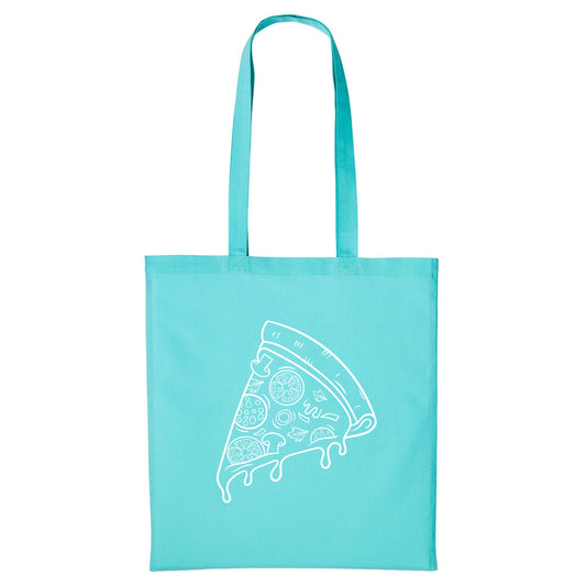 Pizza Slice Outline Tote Bag | Peppermint