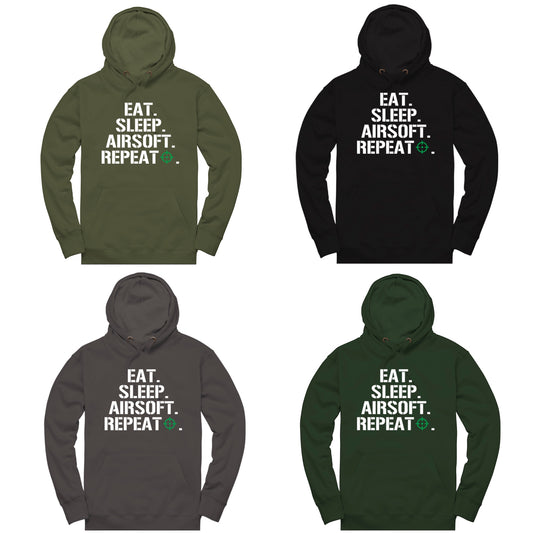 EAT. SLEEP. AIRSOFT. REPEAT. | AIRSOFT HOODIE