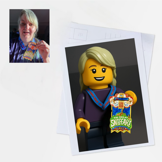 🟨 Custom LEGO Style Postcard