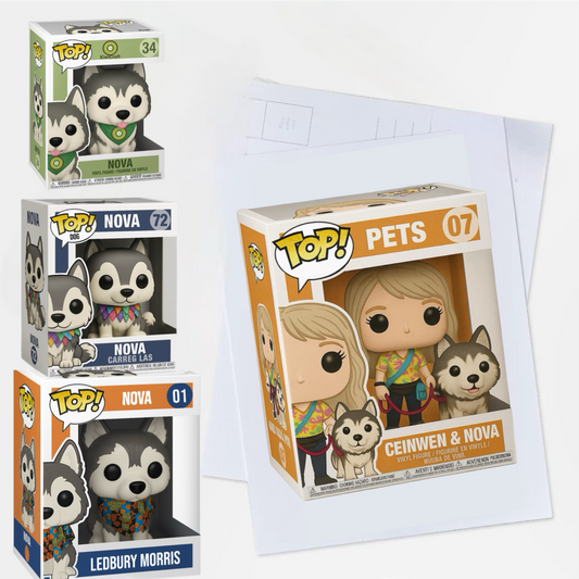 🧸 Custom Vinyl Figure Style Postcard