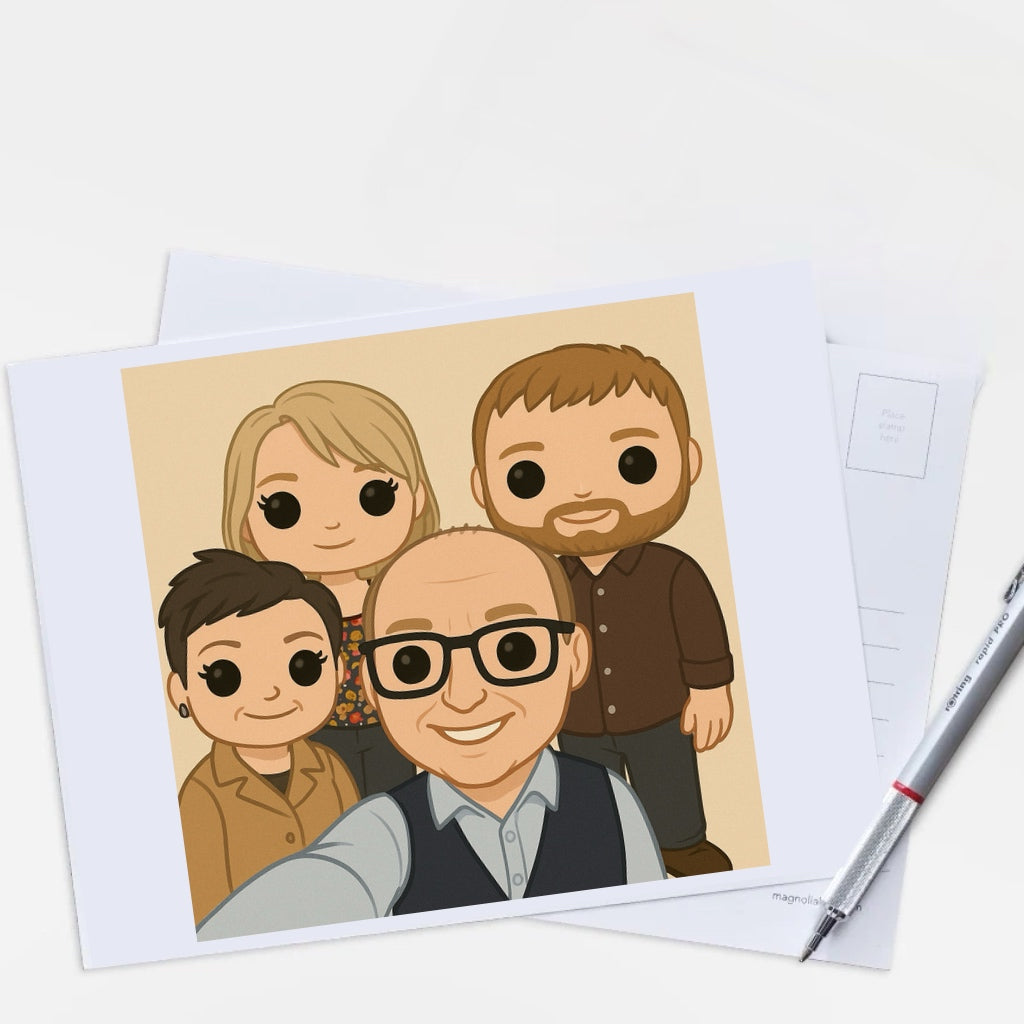 🎨 Custom Cartoon Style Postcard